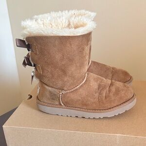 UGG Cream Fur-Lined Boots